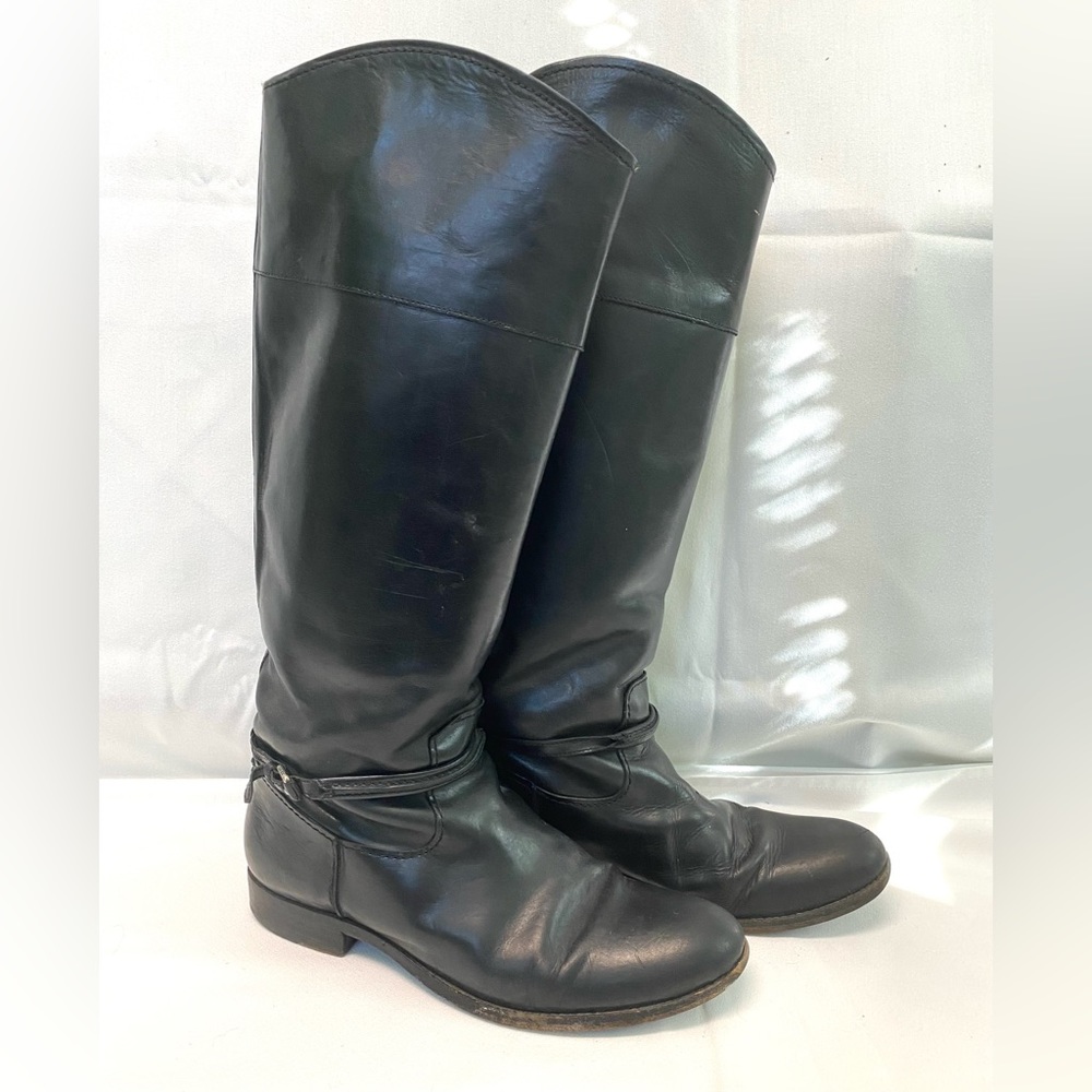 Frye Black Leather Boot Size 10